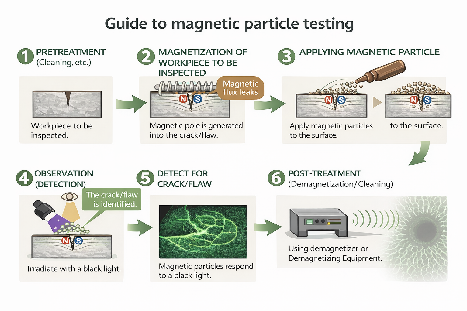 Liquid penetrant inspection workflow